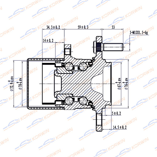ступица колеса korwin kwah0010 оптом от производителя по низким ценам